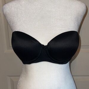 Soma Black Lightly Padded Underwire Strapless Bra